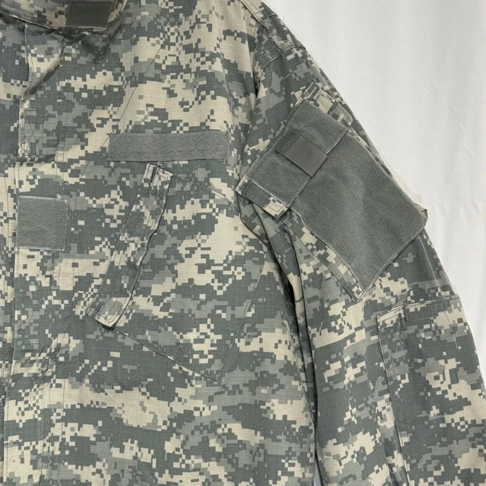 US‎ Army ACU Combat Uniform Coat UCP Digital Camo Large Long Ripstop Jacket